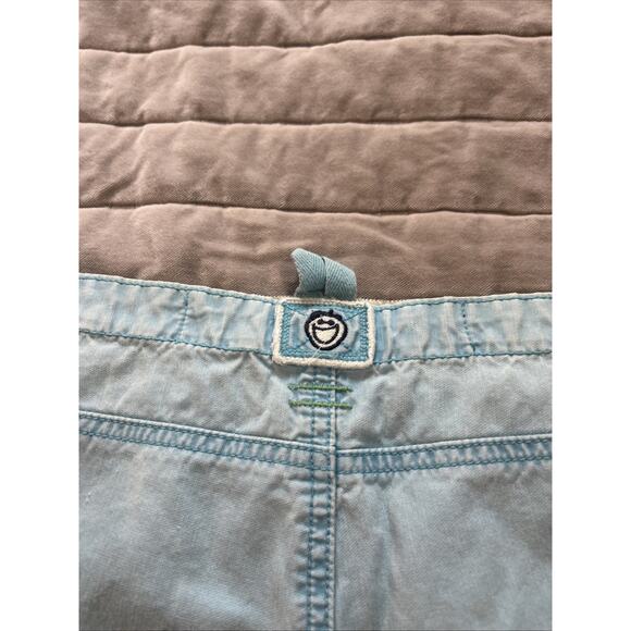Life is Good Chino Shorts Blue Size Medium Bareback VTG Y2K Cotton Faded - Picture 8 of 10